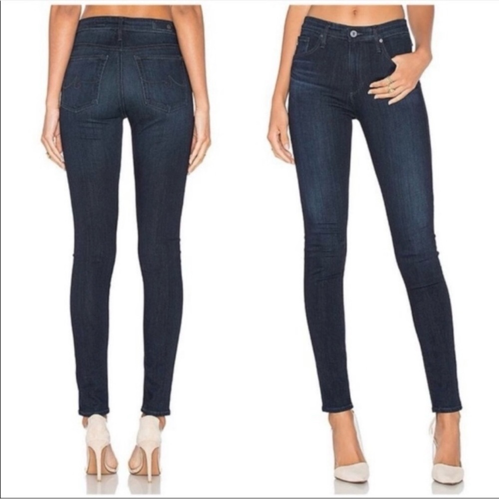 AG Adriano Goldschmied Contour 360 The Farrah Skinny High-Rise Jeans Size 28